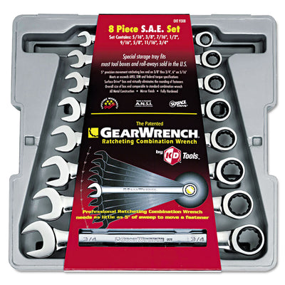 FRACTION COMBO WRENCH,8PC