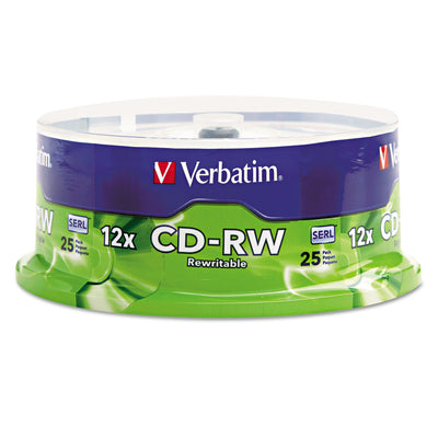 DISC,CD-RW,4X-12X,25/PK