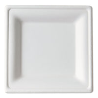 PLATE,6" SQ,WH,500/CT