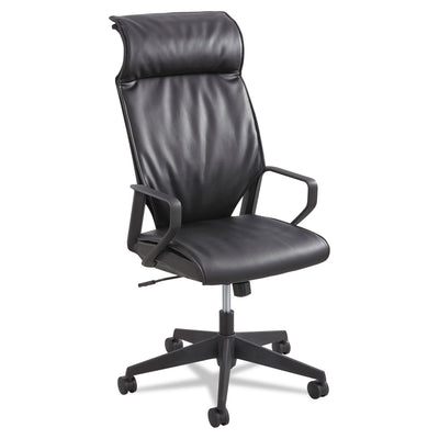 CHAIR,LEATHER,EXEC,BK