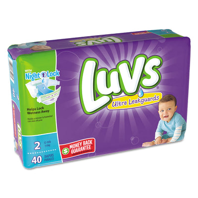 DIAPERS,LUVS,S2,2/40CT