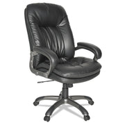 CHAIR,LEATHER,HB,EXEC,BK