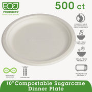 PLATE,COMPOSTABLE,10"NTWH