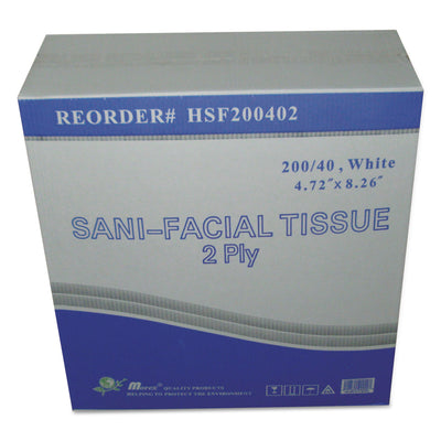 TISSUE,FCL,40SH/200,WH