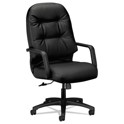 CHAIR,EXEC,LEATHER,BK