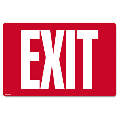 SIGN,GLOW IN DARK EXIT,WH