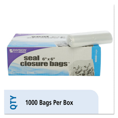 BAG,6X6 SEAL CLOSURE,CLR