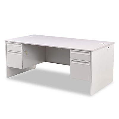 DESK,72X36,DBLPED,GY/GY,S