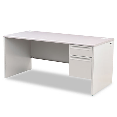 DESK,66X30,S/PD,R,GY/GY,S