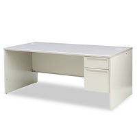 DESK,72X36S/PD,RT,GY/GY,S