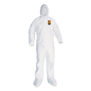COVERALL,A35,HOOD,XXL,WH