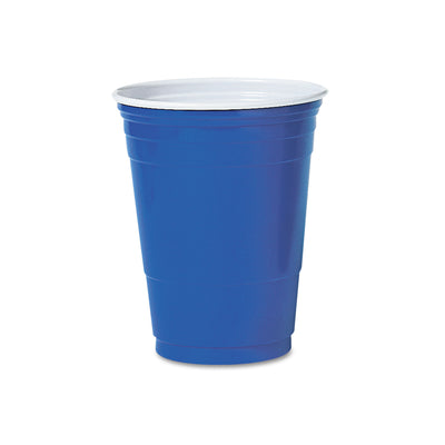 CUP,PLASTIC,BLUE16OZ,50PK