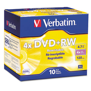 DISC,DVD+RW4X,10/PK