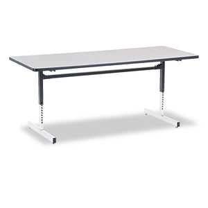 TABLE,COMPUTER 30X72,GY,S