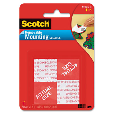 ADHESIVE,SQRE MNTNG,16/PK