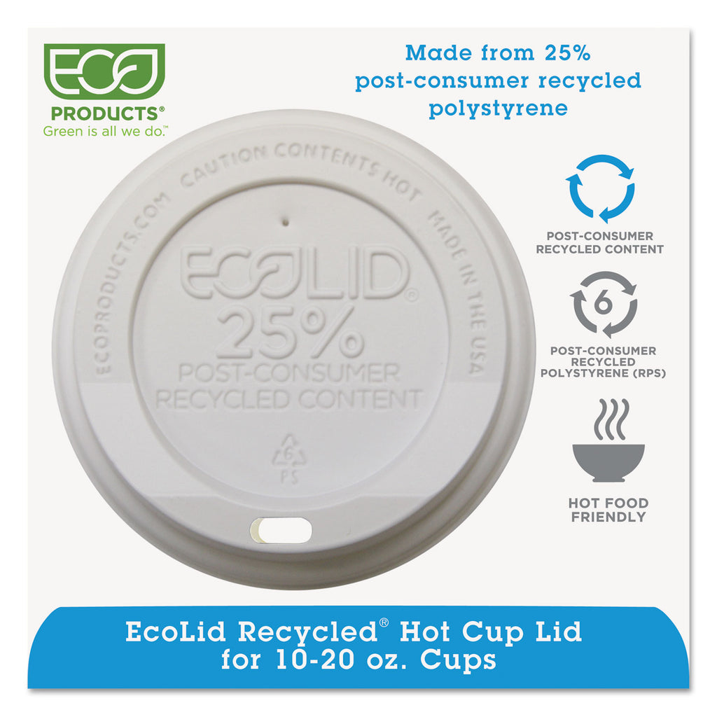 LID,RECYCLED HOT CUP,WH
