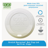 LID,8OZ RECYCLED HOT,WH