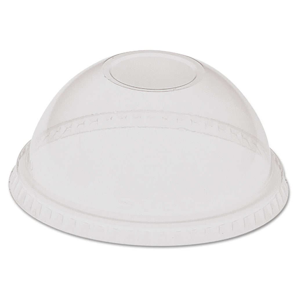 LID,CUP,W/HOLE,DOME,CLR