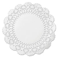 DOILY,12IN,RND,WH