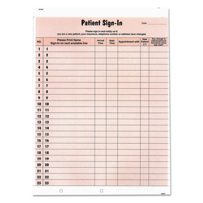 FORM,PATIENT SIGN-IN,SAL