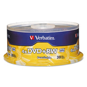 DISC,DVD+RW,4.7GB,4X,30