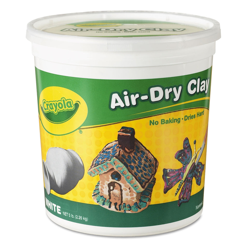 CLAY,AIRDRY,5LB BKT,WHT