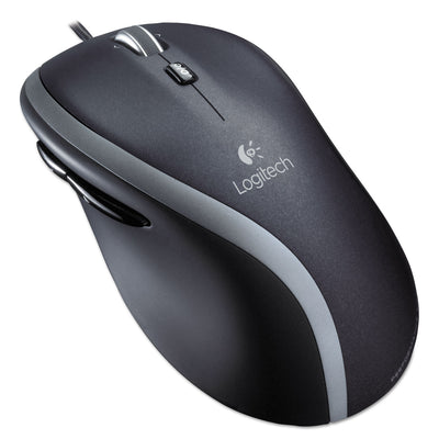 MOUSE,CORDED M500,BK/SV