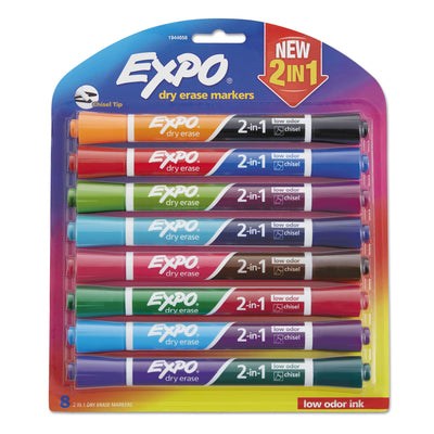 MARKER,EXPO DUAL END,8CT
