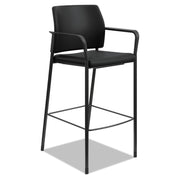 CHAIR,STOOL,BLK,FXD ARMS