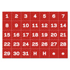 MAGNETS,DATE 1-31,35PK,WH