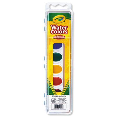 WATERCOLORS,8ST,OVAL,AST