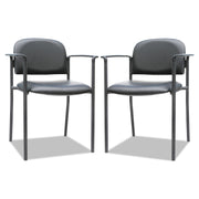 CHAIR,W/ARMS,2/CT,BK