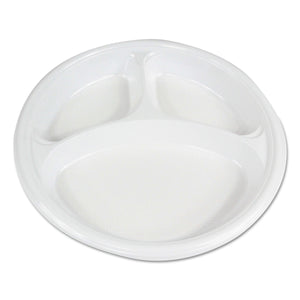 PLATE,3 COMPRTMNT,10",WH