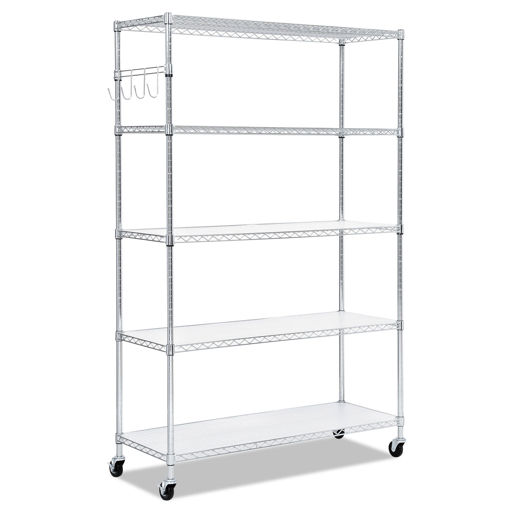 SHELVING,WIRE,48X18,5S,SV