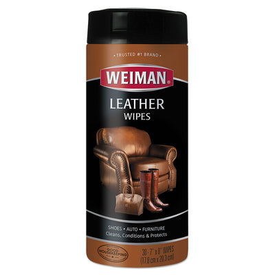 WIPES,LEATHER,30CT